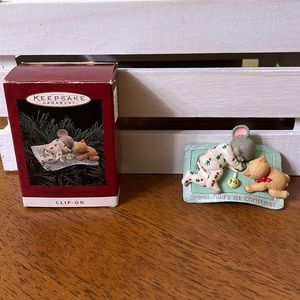 Hallmark Keepsake Ornament “Grandchild’s First Christmas Clip-On” - Dated 1994